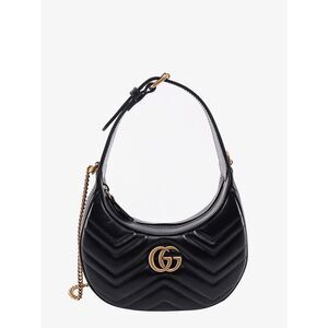 Gucci Women Gg Marmont Quilted Leather Shoulder Bag With Metal Gg Logo